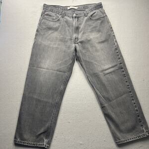 Vintage Levis 550 Red Tab Faded Black Jeans Men 40x29 Loose Relaxed Y2K